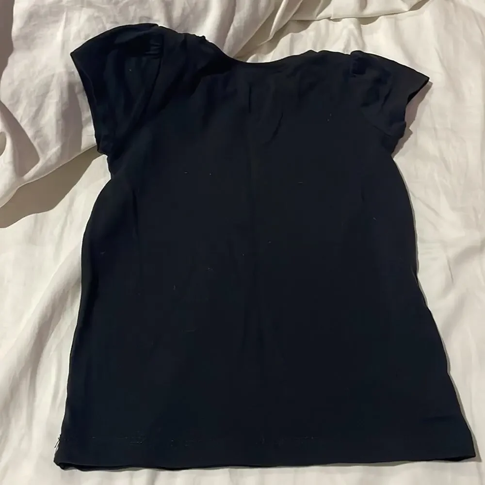 Gymboree 5t black puffed short sleeve Halloween t shirt euc worn once pumpkin